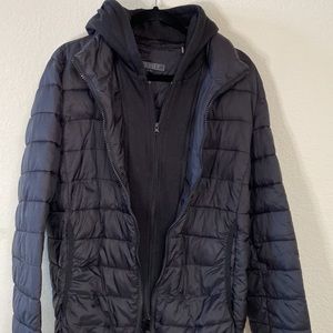 Guess black quilted jacket.